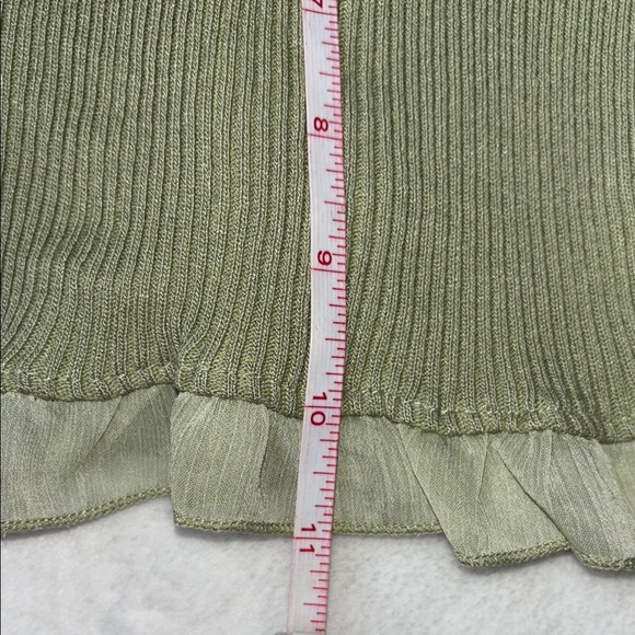 Olive Green Ribbed Camisole Top - Picture 12 of 12